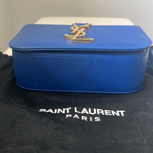 Saint Laurent Small Universite Crossbody Bag in Blue Leather - Picture 11 of 14
